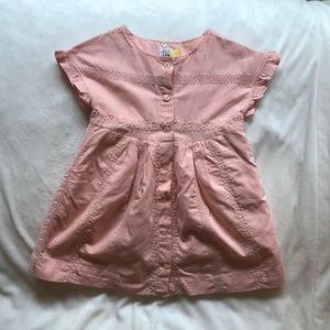 Baby Gap 2T Pink eyelet embroidered Dress